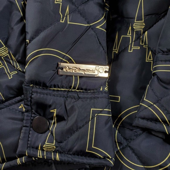 Disney Black and Gold Puffer Jacket - Picture 12 of 16